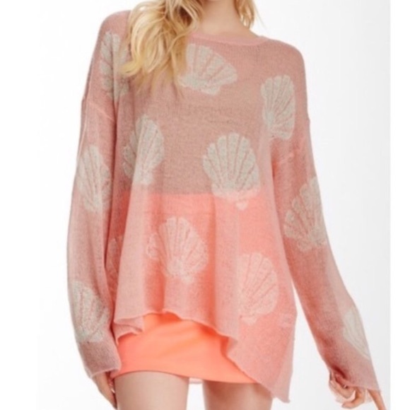 Wildfox White Label Shell Baby Roadie Sweater - Picture 3 of 9